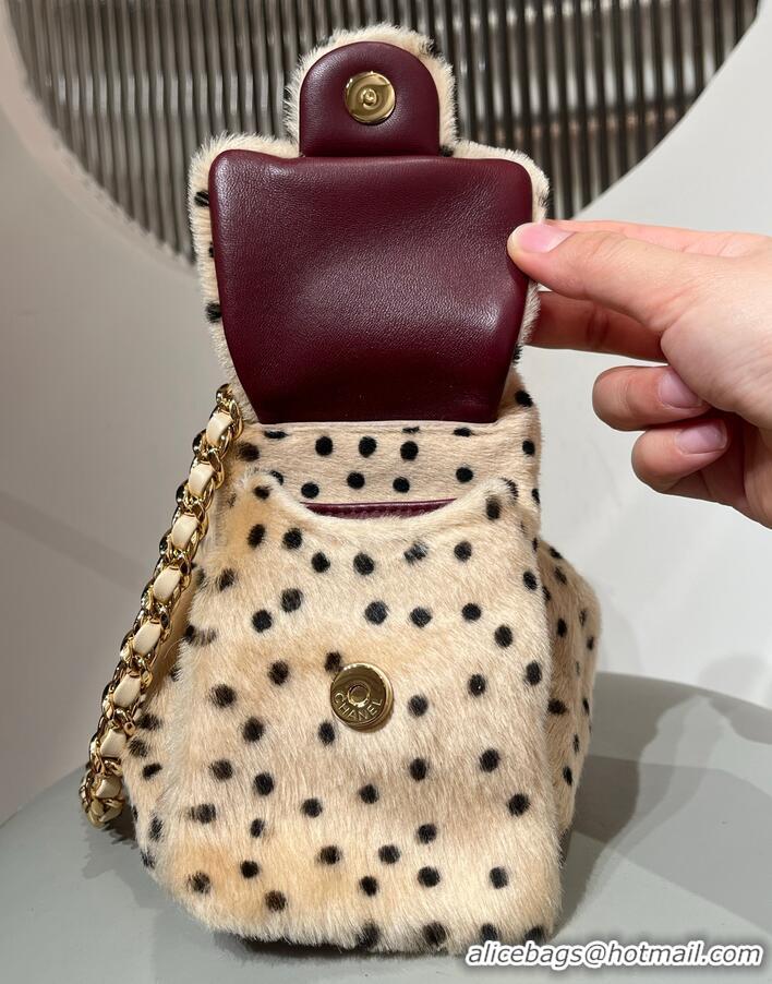 Top Quality Chanel 25 Mini Handbag In Lambskin & Gold-Tone Metal AS5631 Light Beige/Black 2026