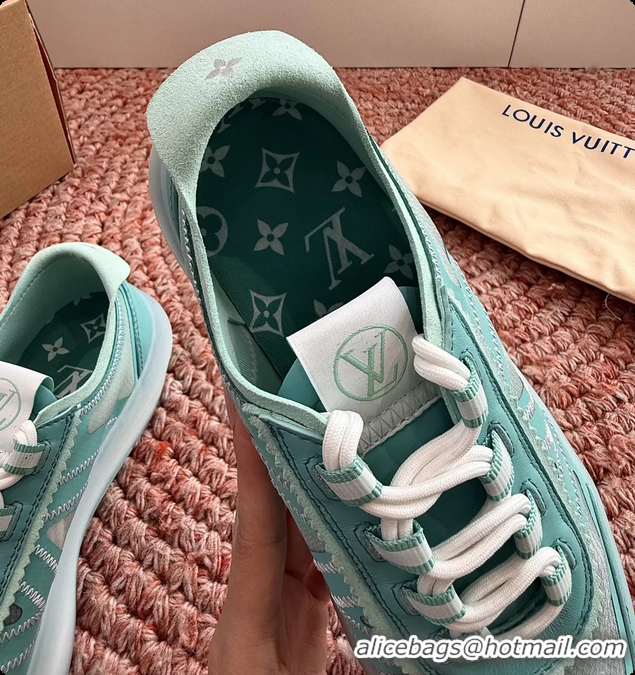 Luxurious Louis Vuitton LV Sprint Sneakers Green 6061907