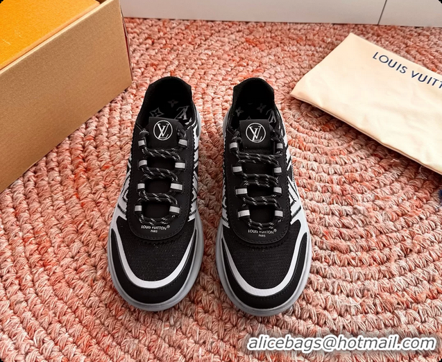 Top Grade Louis Vuitton LV Sprint Sneakers Black 6061907