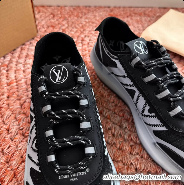 Top Grade Louis Vuitton LV Sprint Sneakers Black 6061907