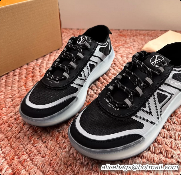 Top Grade Louis Vuitton LV Sprint Sneakers Black 6061907