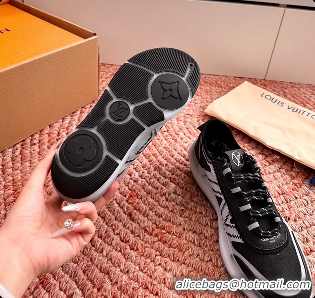 Top Grade Louis Vuitton LV Sprint Sneakers Black 6061907