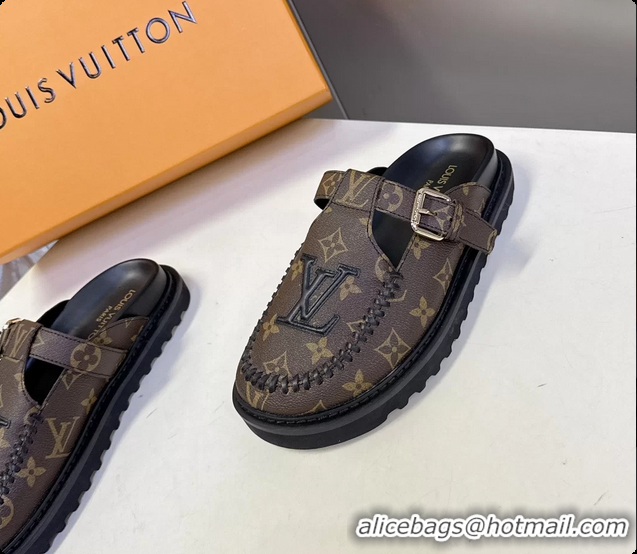 Good Product Louis Vuitton Colorado Closed Flat Mules Brown Monogram Canvas 6062002