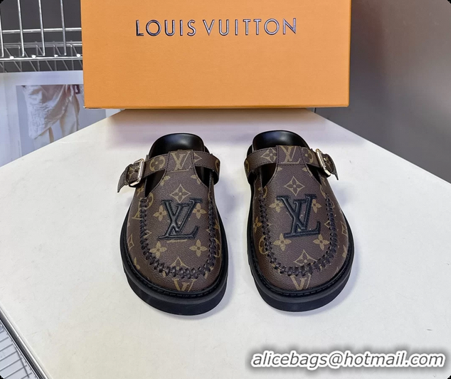 Good Product Louis Vuitton Colorado Closed Flat Mules Brown Monogram Canvas 6062002