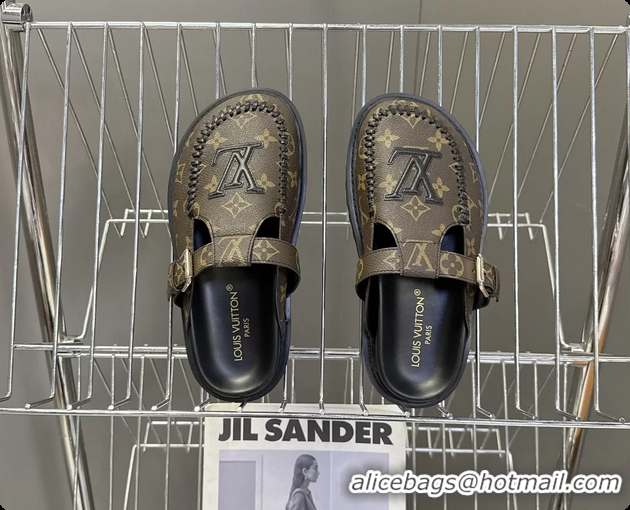 Good Product Louis Vuitton Colorado Closed Flat Mules Brown Monogram Canvas 6062002
