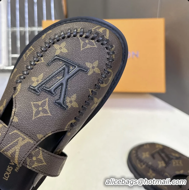 Good Product Louis Vuitton Colorado Closed Flat Mules Brown Monogram Canvas 6062002