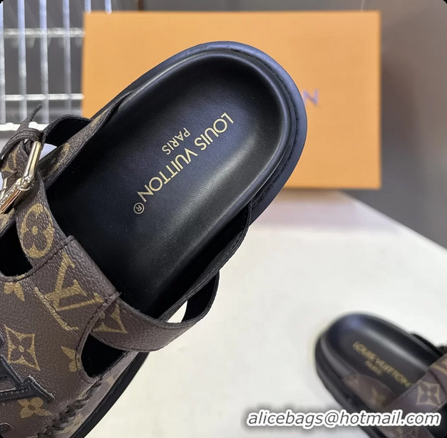 Good Product Louis Vuitton Colorado Closed Flat Mules Brown Monogram Canvas 6062002