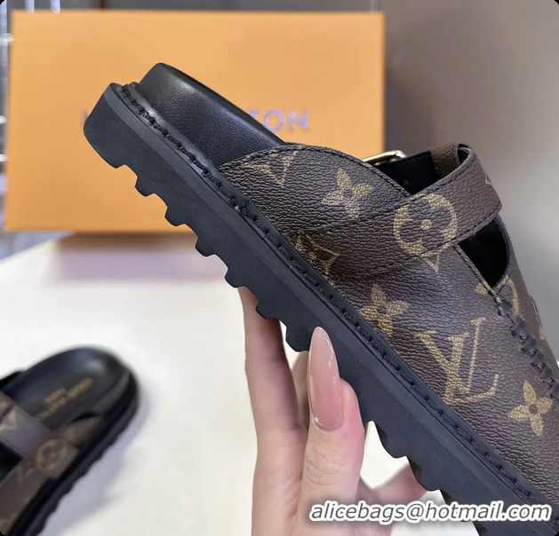 Good Product Louis Vuitton Colorado Closed Flat Mules Brown Monogram Canvas 6062002