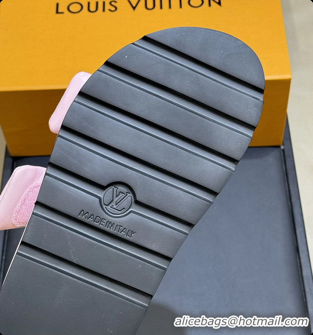 Durable Louis Vuitton Pool Pillow Comfort Mule Slides Sandals Pink Monogram Leather 6062003