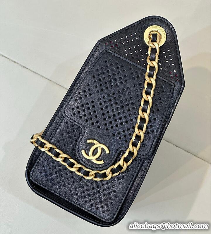 Promotional Chanel 25 Mini Handbag Perforated Calfskin & Gold-Tone Metal AS5631 Black 2026