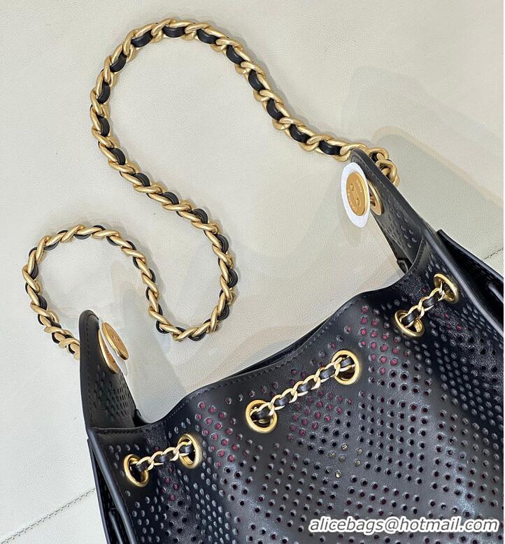 Promotional Chanel 25 Mini Handbag Perforated Calfskin & Gold-Tone Metal AS5631 Black 2026