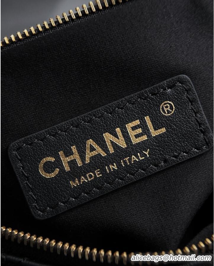 Top Grade Chanel Large Shopping Bag Mesh With Calfskin & Gold-Tone Metal Transparent AS5632 Black 2026