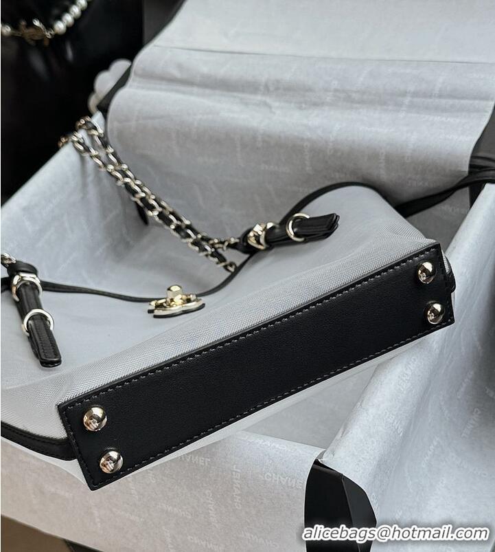 Super Quality Chanel Coco Beach Small Shopping Bag Mesh/Calfskin With Gold-Tone Metal Transparent AS5633 Black 2026