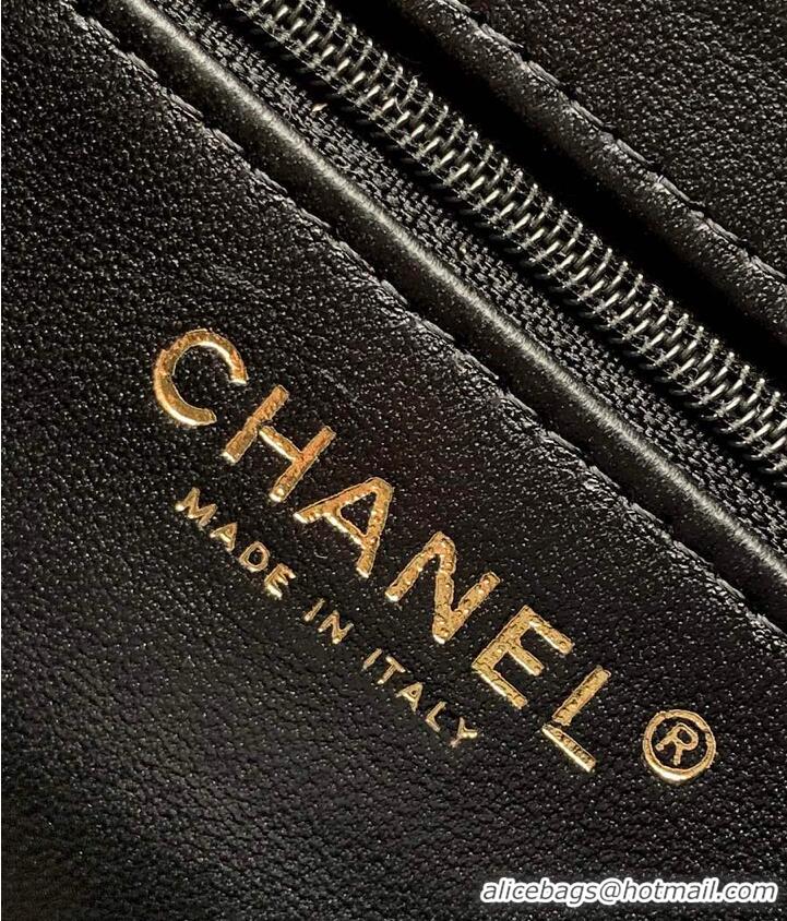 Top Grade Chanel Raffia-Effect Fabric Mini Shopping Bag AS4416 White/Light Beige/Black 2026