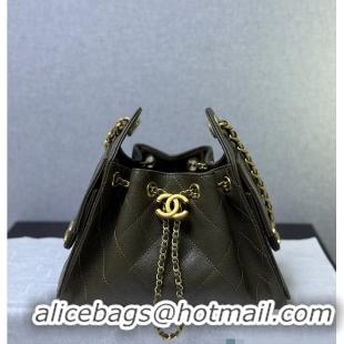 Well Crafted Chanel 25 Mini Handbag Grained Calfskin & Gold-Tone Metal AS5631 Dark Olive 2026