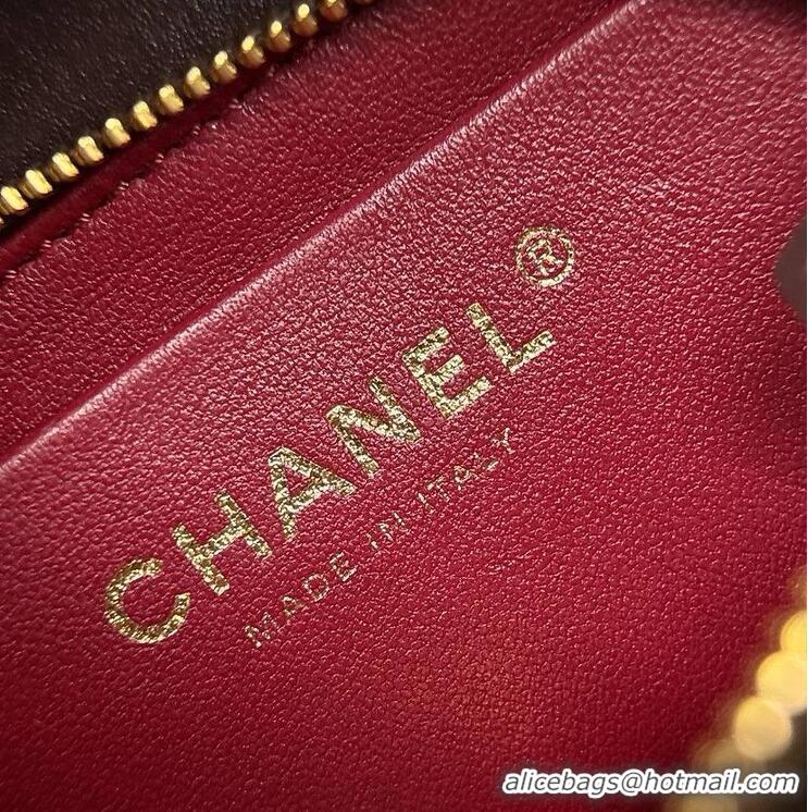 Luxury Cheap Chanel 26SS Mini Hobo Bag Smooth Calfskin & Gold-Tone Metal A66943 Brown