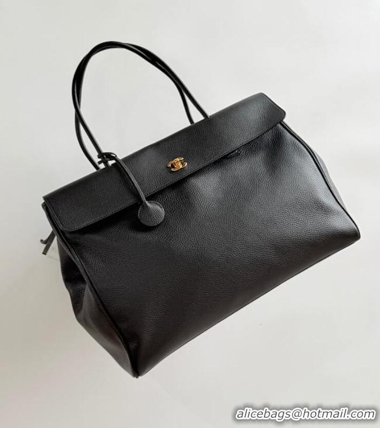 Reasonable Price Chanel Large Tote Grained Calfskin & Gold-Tone Metal AS5635 Black 2026