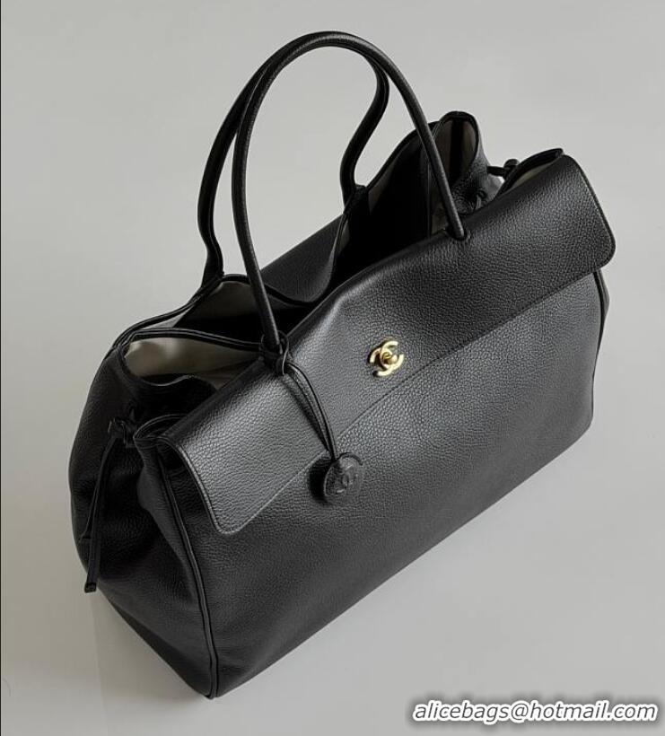 Reasonable Price Chanel Large Tote Grained Calfskin & Gold-Tone Metal AS5635 Black 2026