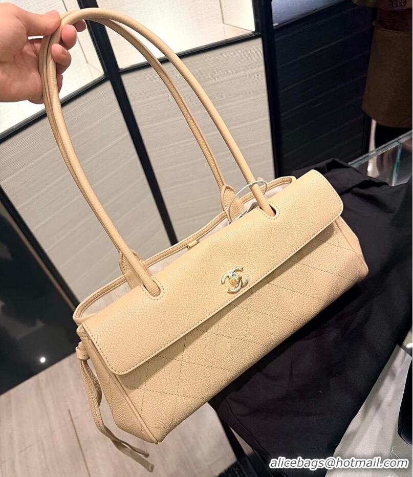 Famous Brand Chanel Small Shopping Bag In Grained Calfskin & Gold-Tone Metal AS6288 Light Beige 2026