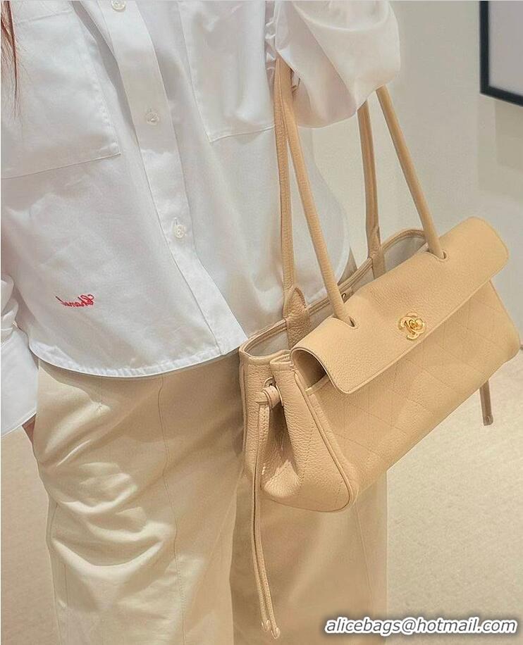 Famous Brand Chanel Small Shopping Bag In Grained Calfskin & Gold-Tone Metal AS6288 Light Beige 2026