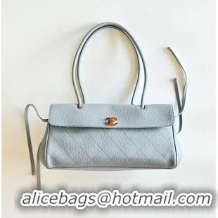 Inexpensive Chanel Small Shopping Bag In Grained Calfskin & Gold-Tone Metal AS6288 Light Blue 2026