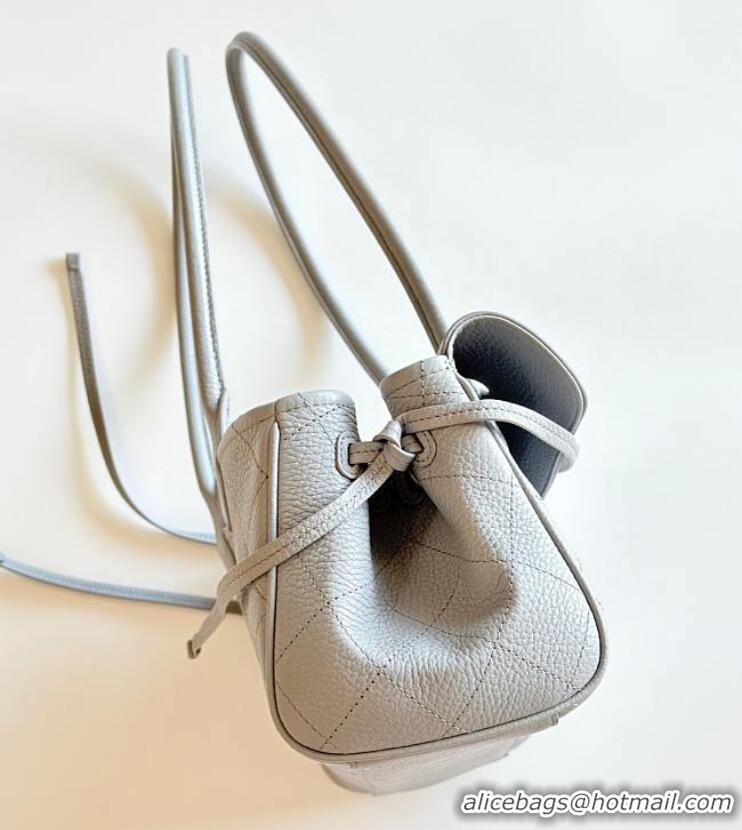 Inexpensive Chanel Small Shopping Bag In Grained Calfskin & Gold-Tone Metal AS6288 Light Blue 2026