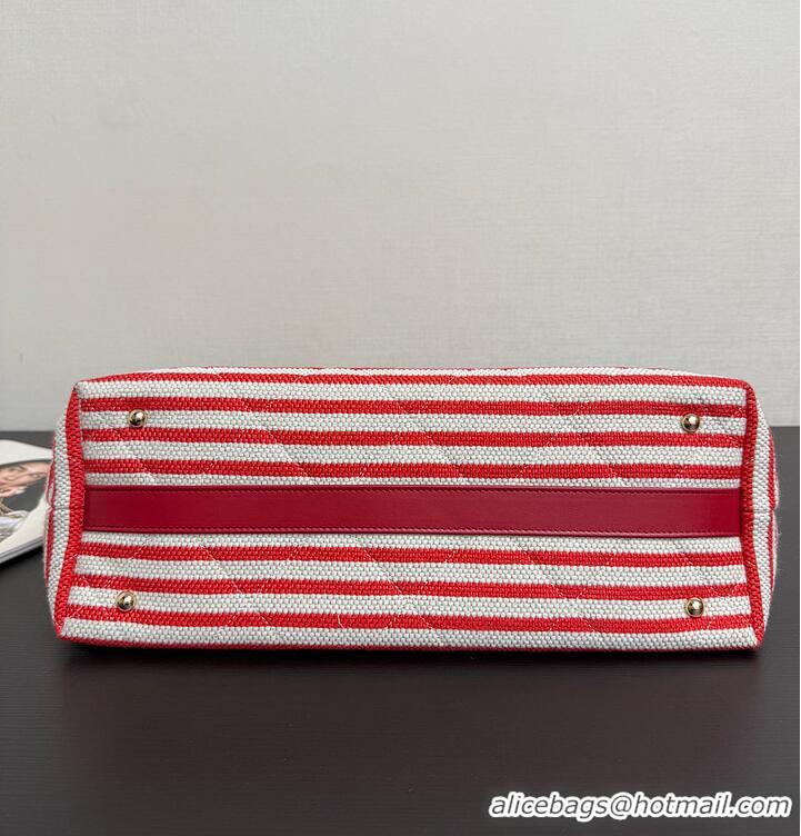 Well Crafted Discount Chanel Deauville Tote Bag AS6289 Red 2026