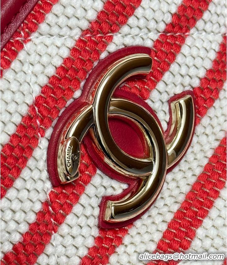 Well Crafted Discount Chanel Deauville Tote Bag AS6289 Red 2026