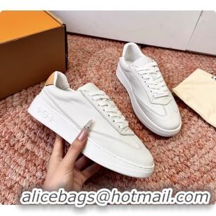 Grade Quality Louis Vuitton LV Flash Sneakers White Plain Calf Leather 6062103
