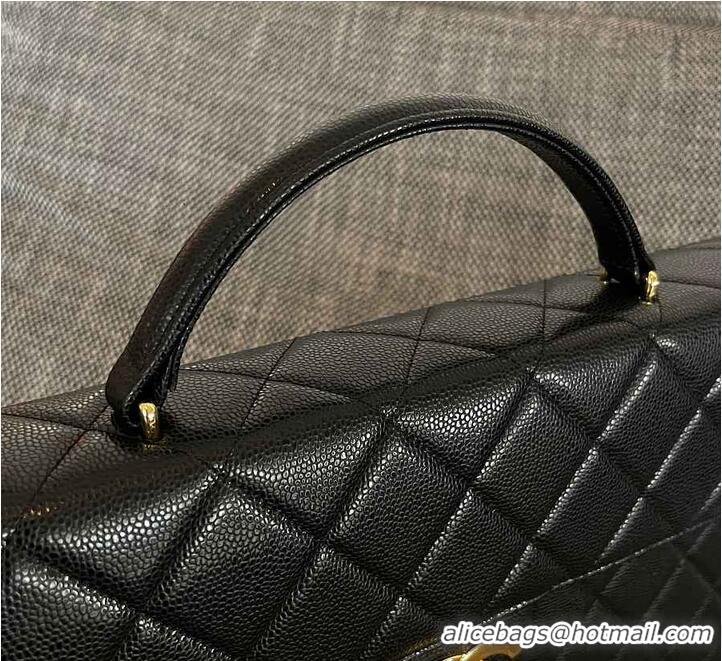 Top Quality Chanel Caviar Quilted Briefcase Laptop Bag AS6291 Black 2026