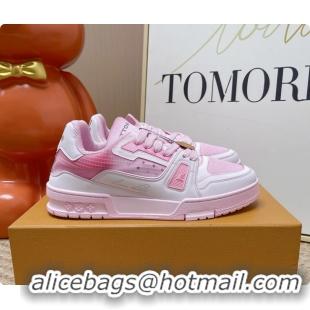 Good Looking Louis Vuitton LV Trainer Sneakers Pink 6062104