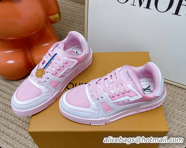 Good Looking Louis Vuitton LV Trainer Sneakers Pink 6062104