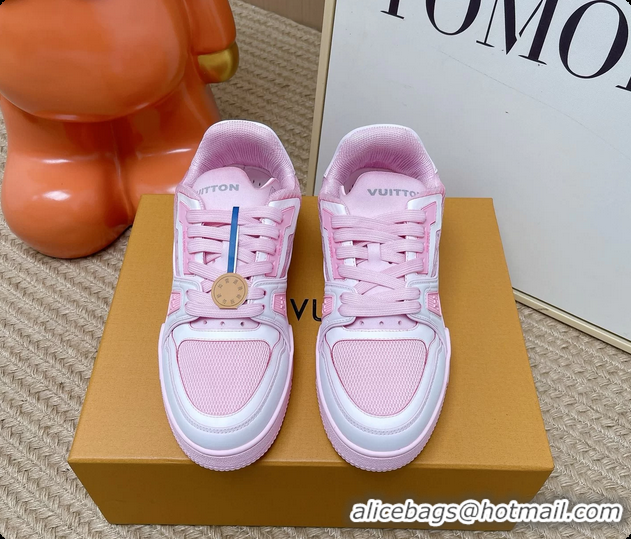 Good Looking Louis Vuitton LV Trainer Sneakers Pink 6062104