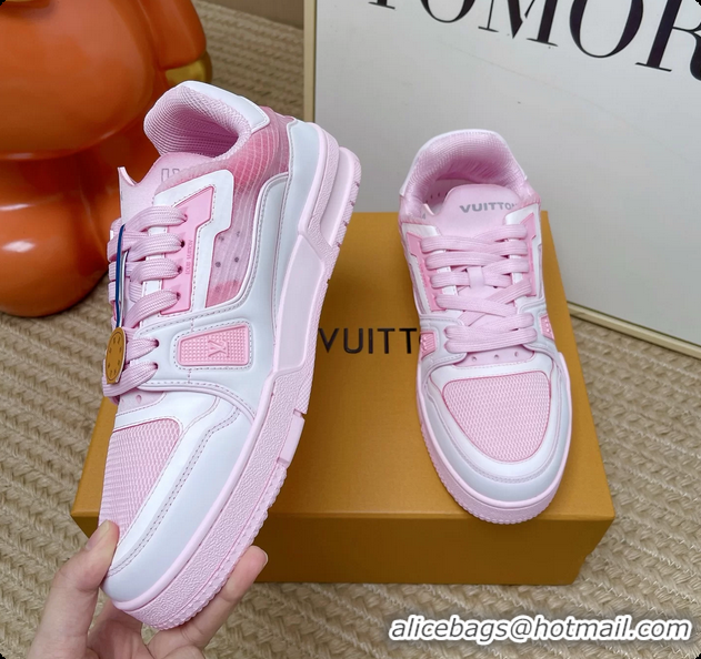 Good Looking Louis Vuitton LV Trainer Sneakers Pink 6062104