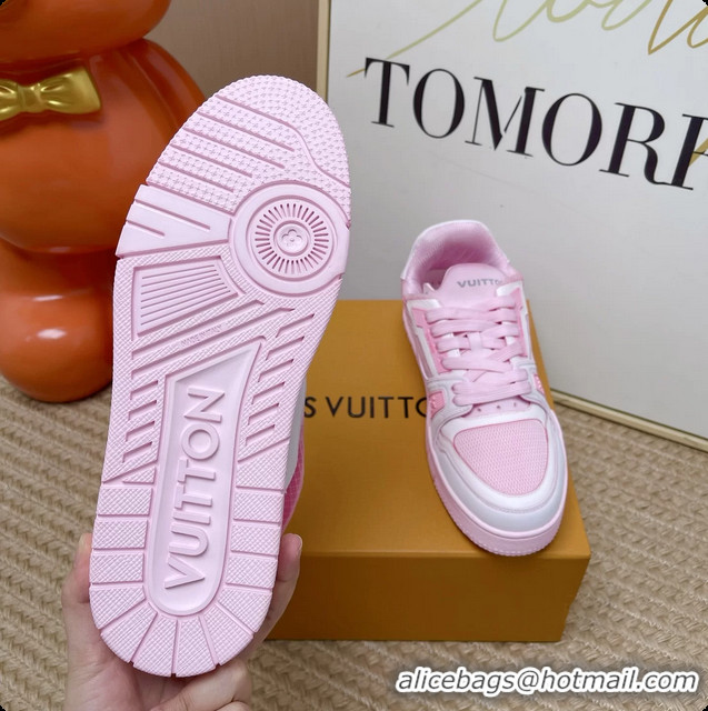 Good Looking Louis Vuitton LV Trainer Sneakers Pink 6062104