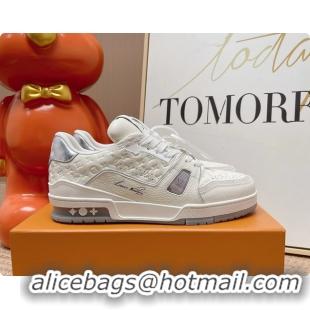 Best Product Louis Vuitton LV Trainer Sneakers White Monogram Calfskin Leather 6062104