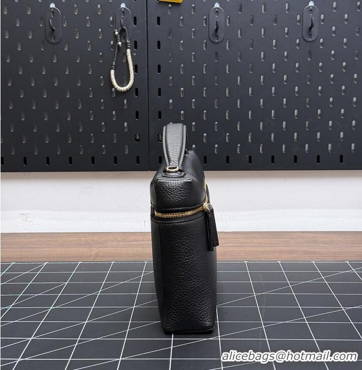 Most Popular Chanel Large Vanity with chain Grained Calfskin & Gold-Tone Metal AS6278 Black
