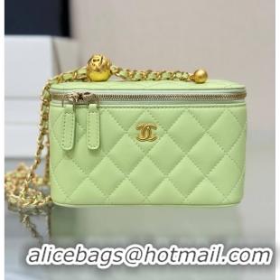 Best Price Chanel Classic Vanity Bag Lambskin Light AP6286 Green