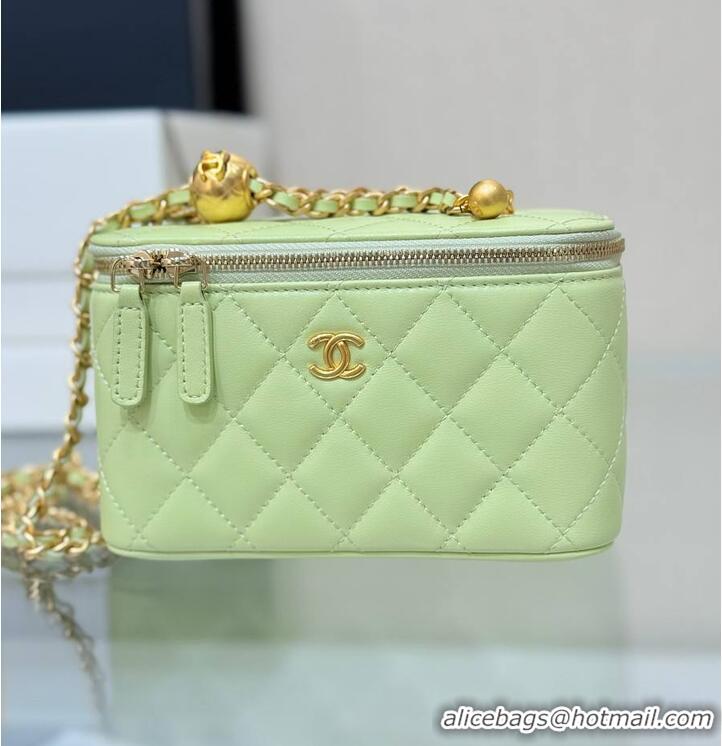 Best Price Chanel Classic Vanity Bag Lambskin Light AP6286 Green