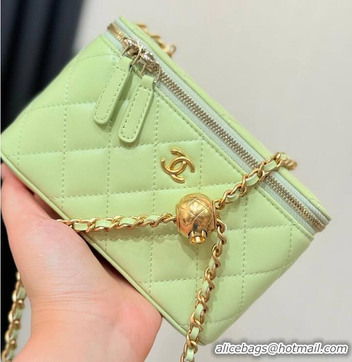 Best Price Chanel Classic Vanity Bag Lambskin Light AP6286 Green