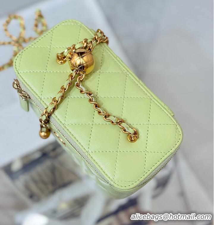 Best Price Chanel Classic Vanity Bag Lambskin Light AP6286 Green