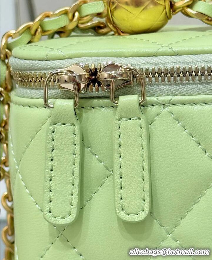 Best Price Chanel Classic Vanity Bag Lambskin Light AP6286 Green