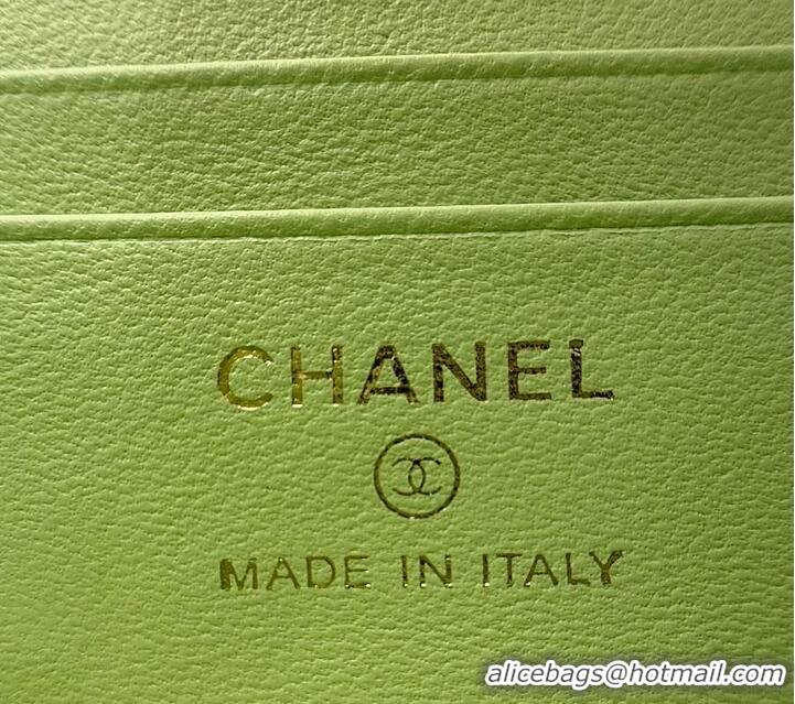 Best Price Chanel Classic Vanity Bag Lambskin Light AP6286 Green