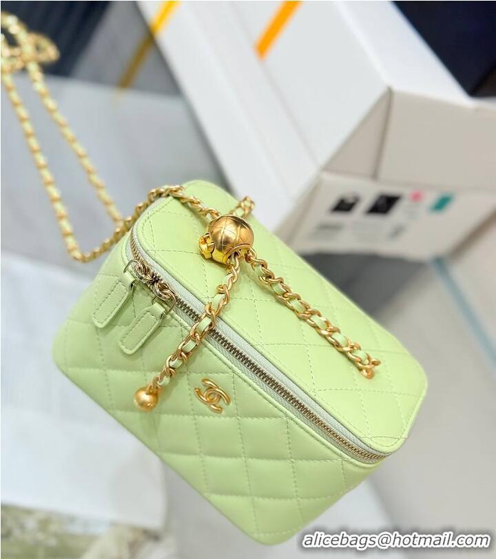 Best Price Chanel Classic Vanity Bag Lambskin Light AP6286 Green