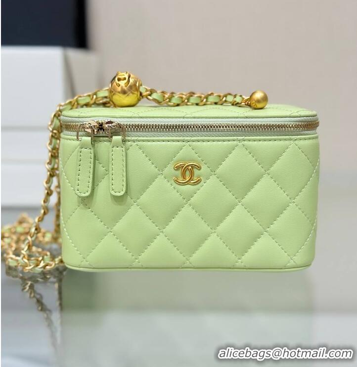 Best Price Chanel Classic Vanity Bag Lambskin Light AP6286 Green