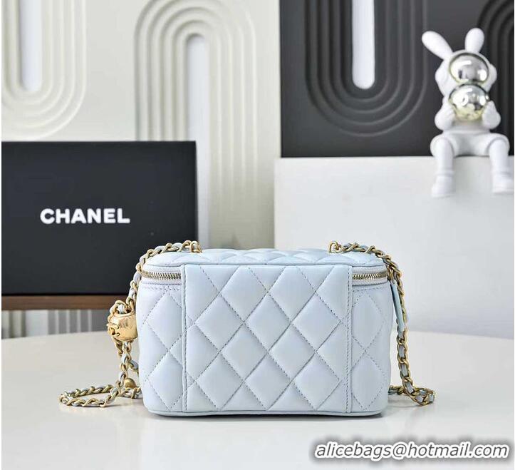 Fashion Discount Chanel Classic Vanity Bag Lambskin AP6286 Light Blue