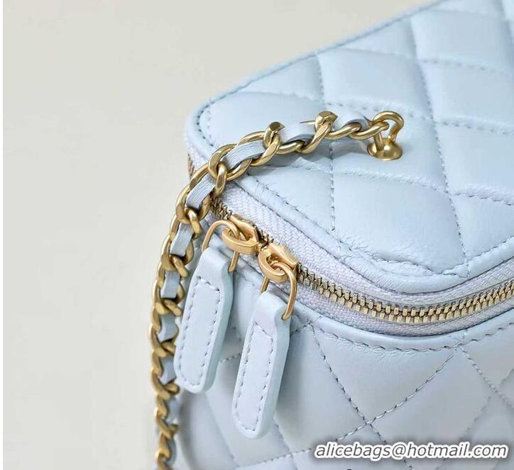 Fashion Discount Chanel Classic Vanity Bag Lambskin AP6286 Light Blue