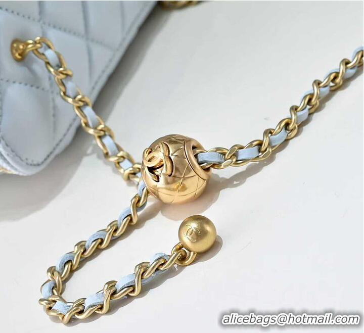 Fashion Discount Chanel Classic Vanity Bag Lambskin AP6286 Light Blue
