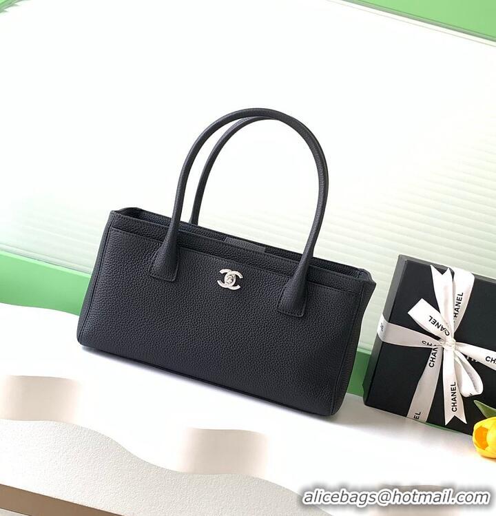 Buy Fashionable Chanel Cerf Tote Bag Grained Calfskin AP6288 Black