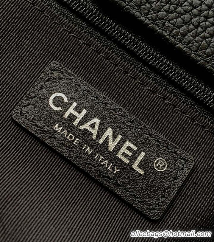 Buy Fashionable Chanel Cerf Tote Bag Grained Calfskin AP6288 Black